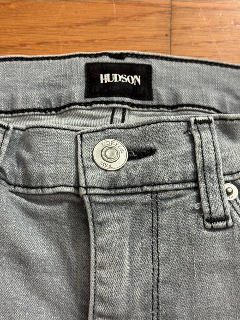 HUDSON Los Angeles Natalie Skinny Grey Denim Jeans in women’s 28 - Picture 9 of 15